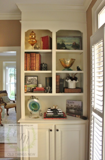 Bookcase Styling From Old Things New Blog