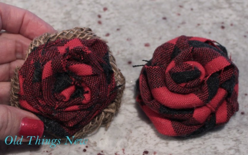 Wool Shirt Rosette Wreath 001-001