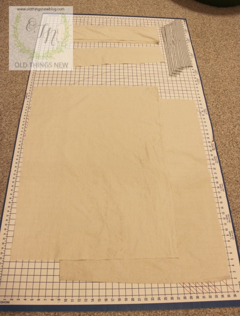 French Grain Sack Dog Bed 001